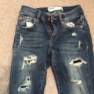 Cropped Ripped Garage Jeans
